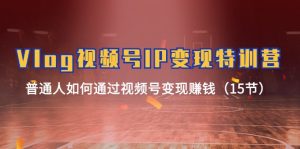 (11654期)Vlog 视频号IP变现特训营,普通人如何通过视频号变现赚钱(15节)-A同城-创业课