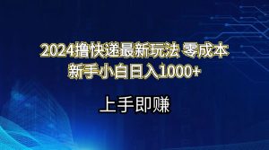 （11680期）2024撸快递最新玩法零成本新手小白日入1000+-A同城-创业课