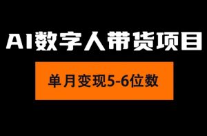 （11751期）2024年Ai数字人带货，小白就可以轻松上手，真正实现月入过万的项目-A同城-创业课
