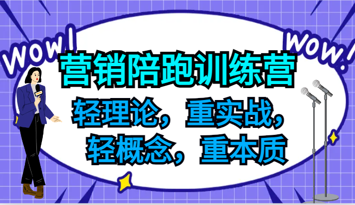 营销陪跑训练营,轻理论,重实战,轻概念,重本质,适合中小企业和初创企业的老板-A同城-创业课