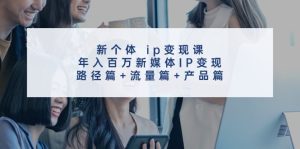 (11971期)新个体 ip变现课,年入百万新媒体IP变现,路径篇+流量篇+产品篇-A同城-创业课