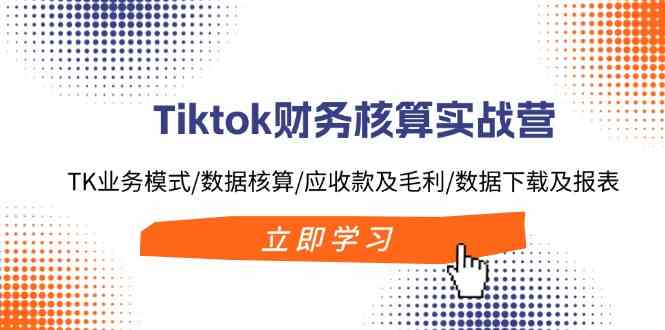 Tiktok财务核算实战营：TK业务模式/数据核算/应收款及毛利/数据下载及报表-A同城-创业课