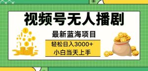 （12128期）视频号无人播剧，轻松日入3000+，最新蓝海项目，拉爆流量收益，多种变…-A同城-创业课