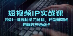 (12193期)短视频 IP实战课,独创一键复制学习秘籍,转战新领域,月赚五万轻松行-A同城-创业课