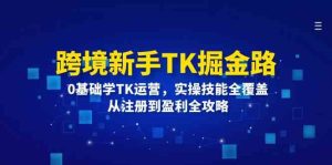 跨境新手TK掘金路：0基础学TK运营，实操技能全覆盖，从注册到盈利全攻略-A同城-创业课